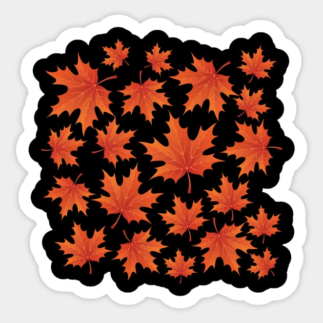 Maple Leaves Sticker by Things & Stuff